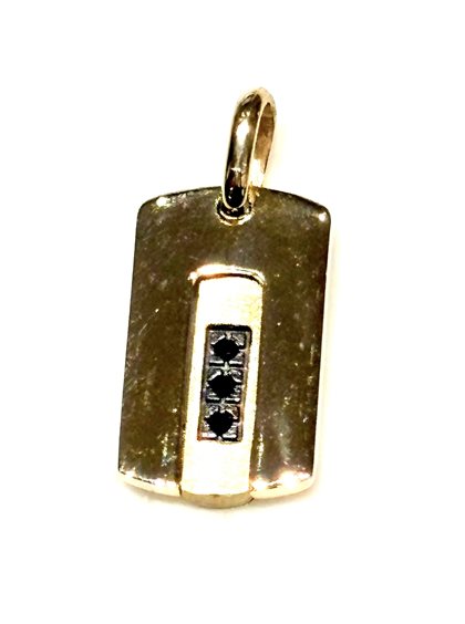 Pendente Sommer Uomo 9KT in Oro giallo Spinello 9K PIASTRA MB DD/Z 1.80 G - 9K PIASTRA MB DD/Z 1.80 G